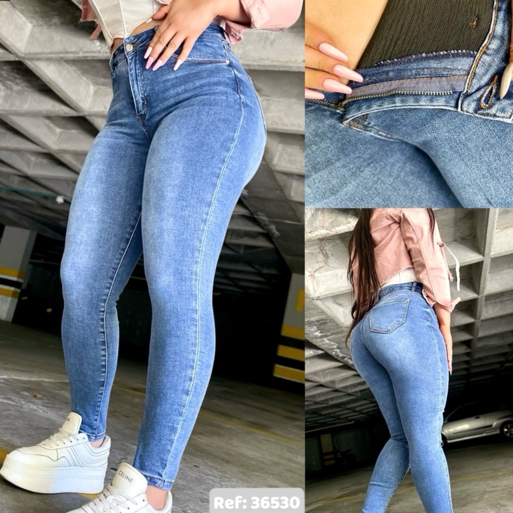 Skinny jeans with built in compression